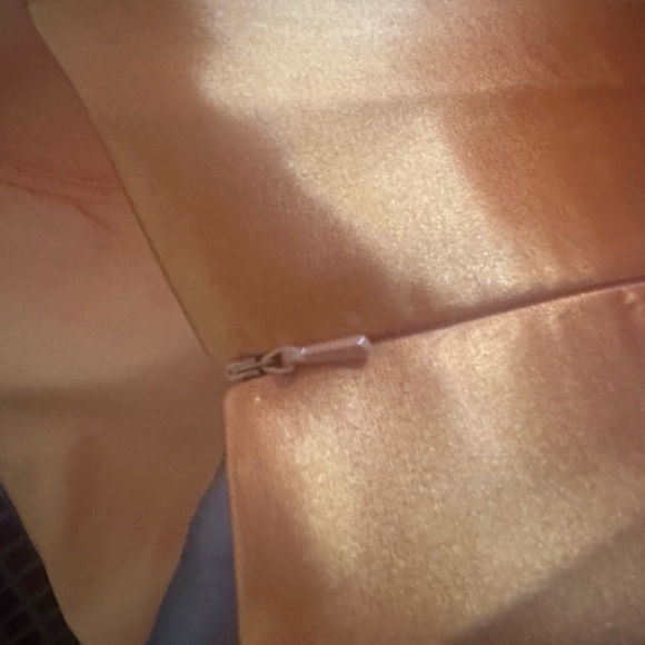 Sheath/Column Halter Charmeuse Bridesmaid Dresses With High Split - Picture 11 of 13